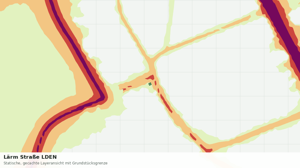 Statische Kartenansicht: Lärm Straße LDEN