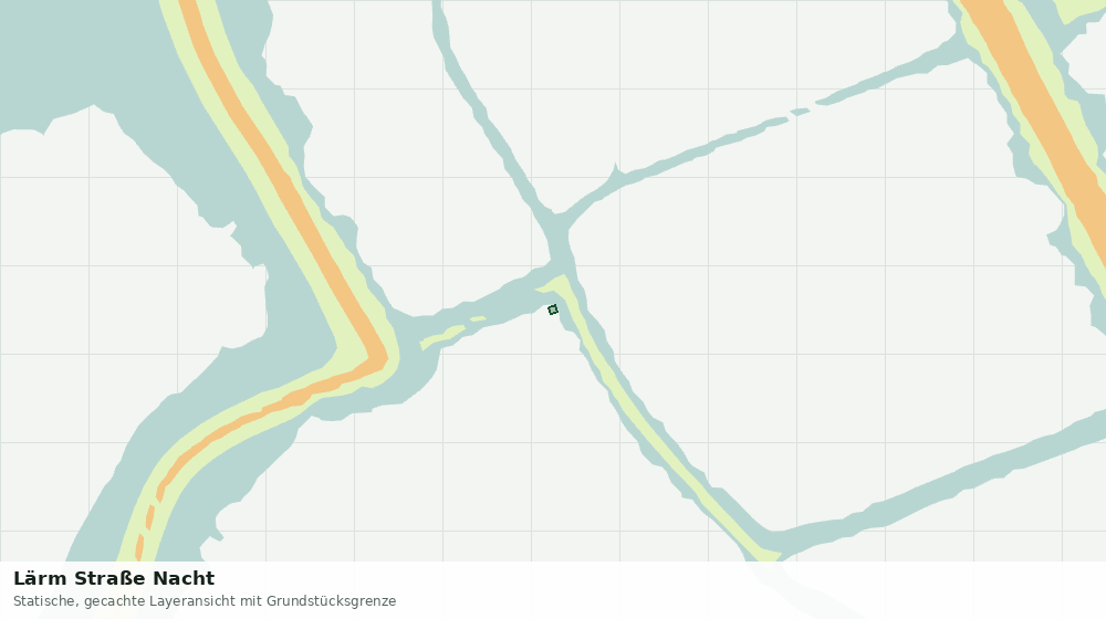 Statische Kartenansicht: Lärm Straße Nacht