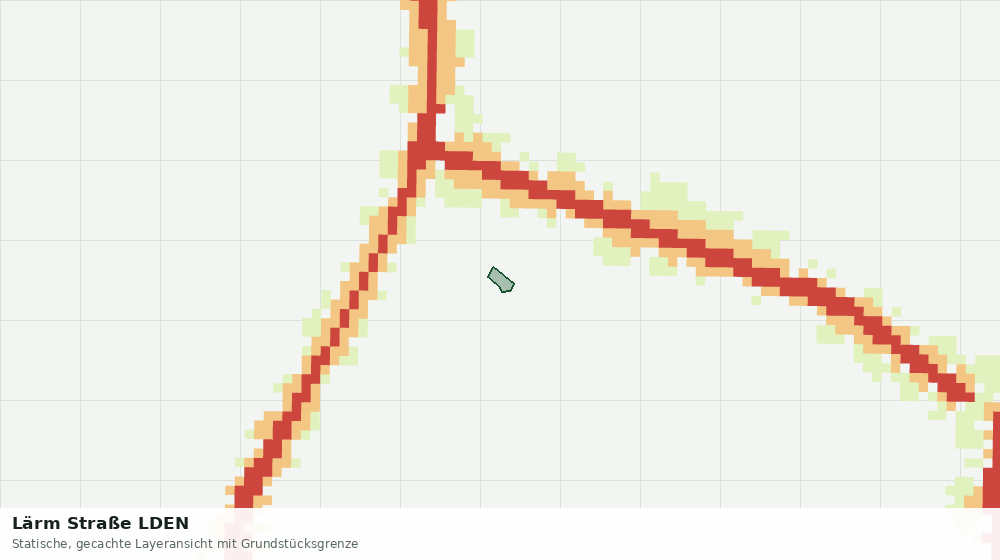 Statische Kartenansicht: Lärm Straße LDEN