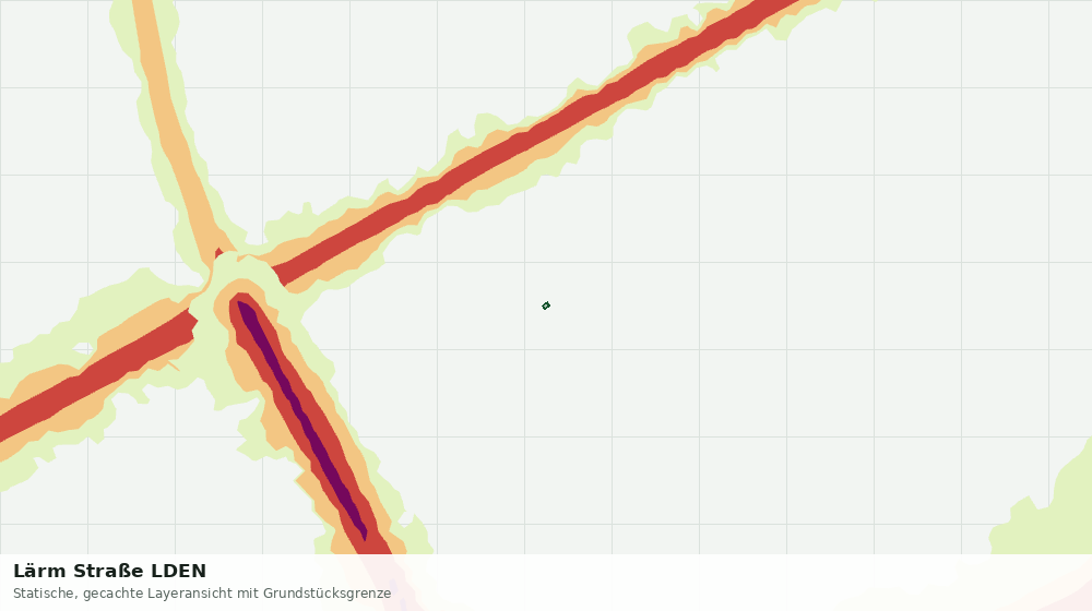 Statische Kartenansicht: Lärm Straße LDEN