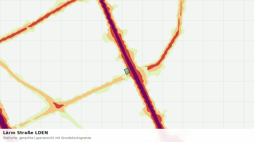 Statische Kartenansicht: Lärm Straße LDEN