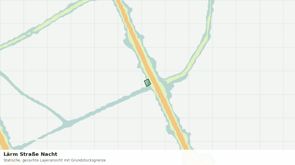Statische Kartenansicht: Lärm Straße Nacht