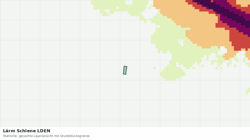 Statische Kartenansicht: Lärm Schiene LDEN