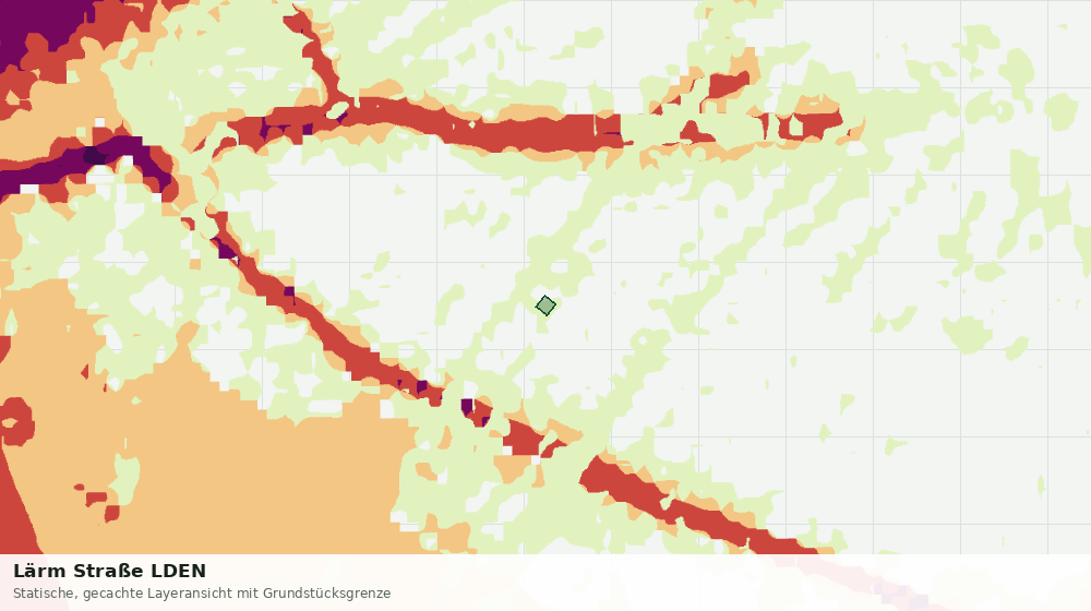 Statische Kartenansicht: Lärm Straße LDEN