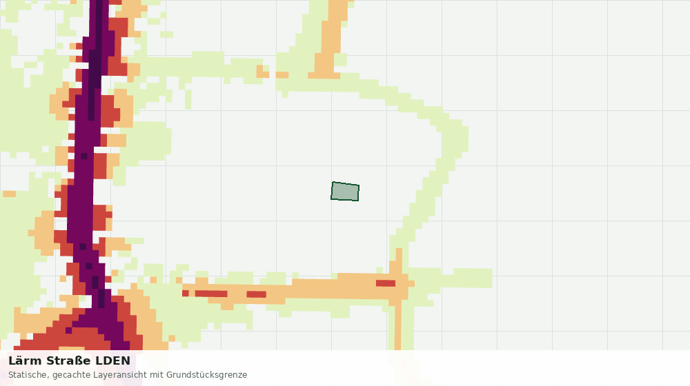 Statische Kartenansicht: Lärm Straße LDEN