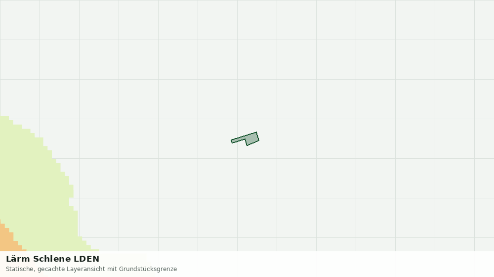Statische Kartenansicht: Lärm Schiene LDEN