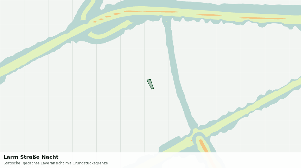 Statische Kartenansicht: Lärm Straße Nacht