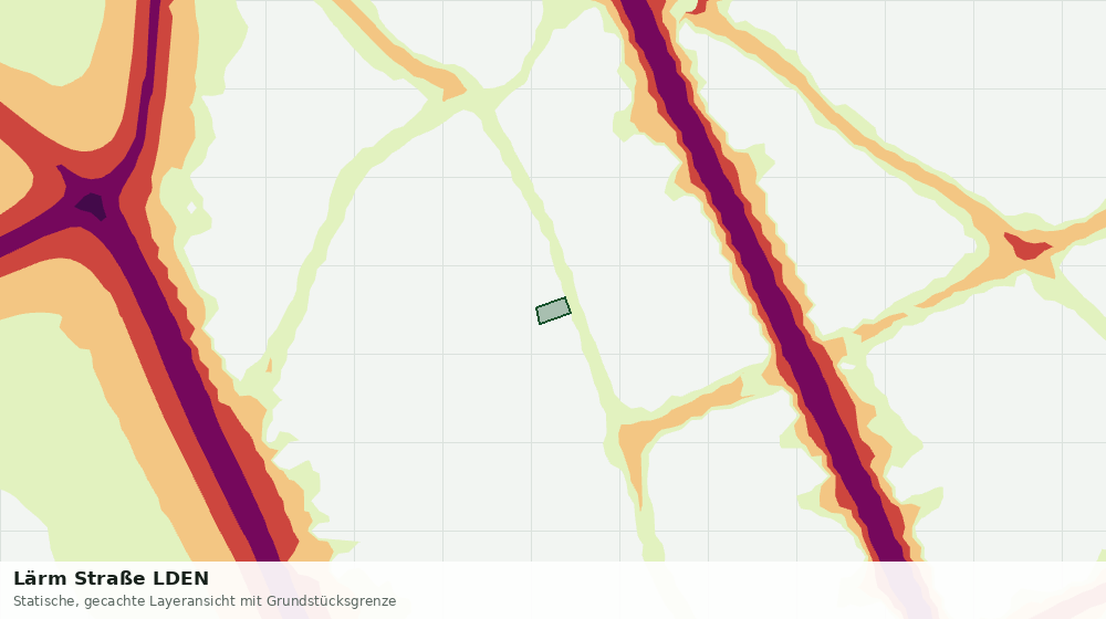 Statische Kartenansicht: Lärm Straße LDEN