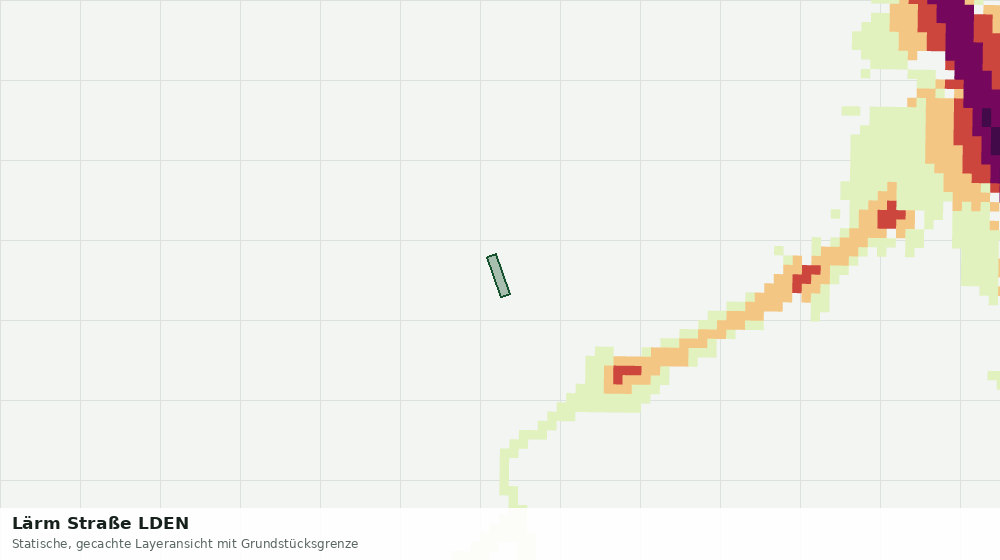 Statische Kartenansicht: Lärm Straße LDEN