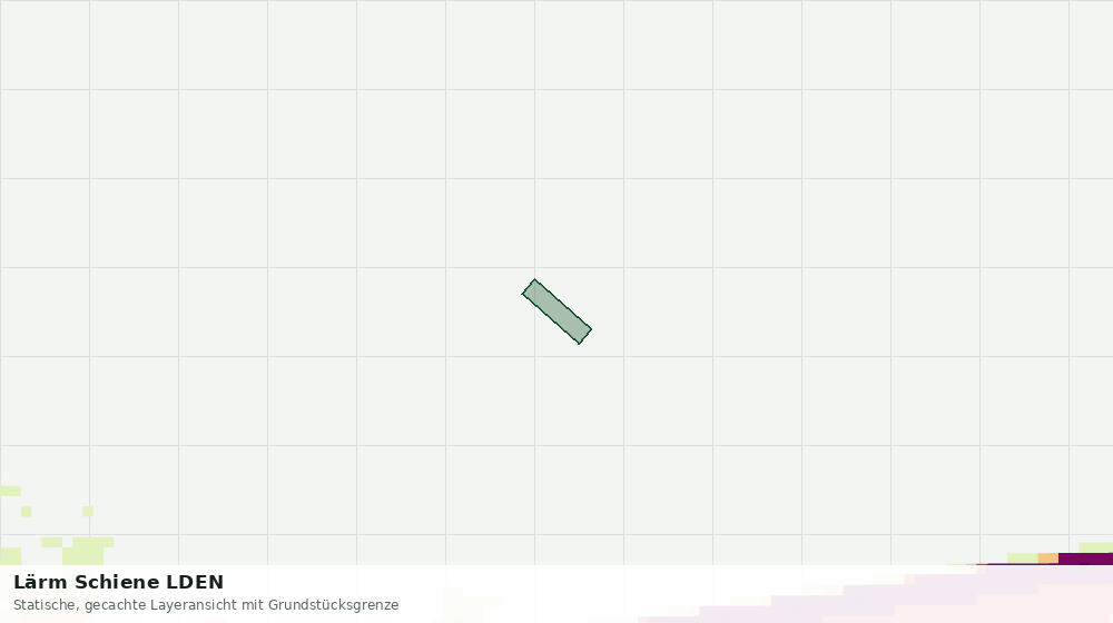 Statische Kartenansicht: Lärm Schiene LDEN