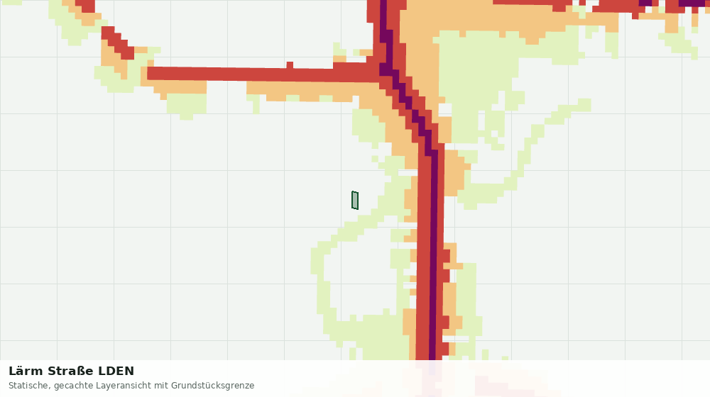 Statische Kartenansicht: Lärm Straße LDEN