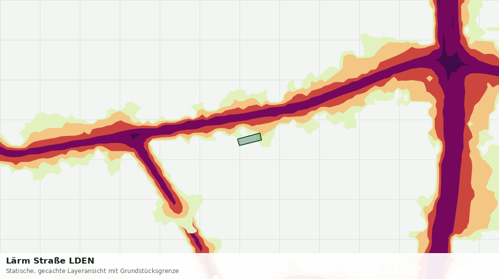 Statische Kartenansicht: Lärm Straße LDEN
