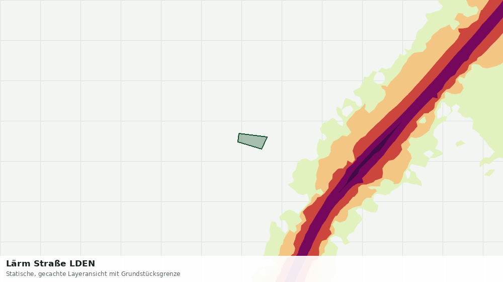 Statische Kartenansicht: Lärm Straße LDEN
