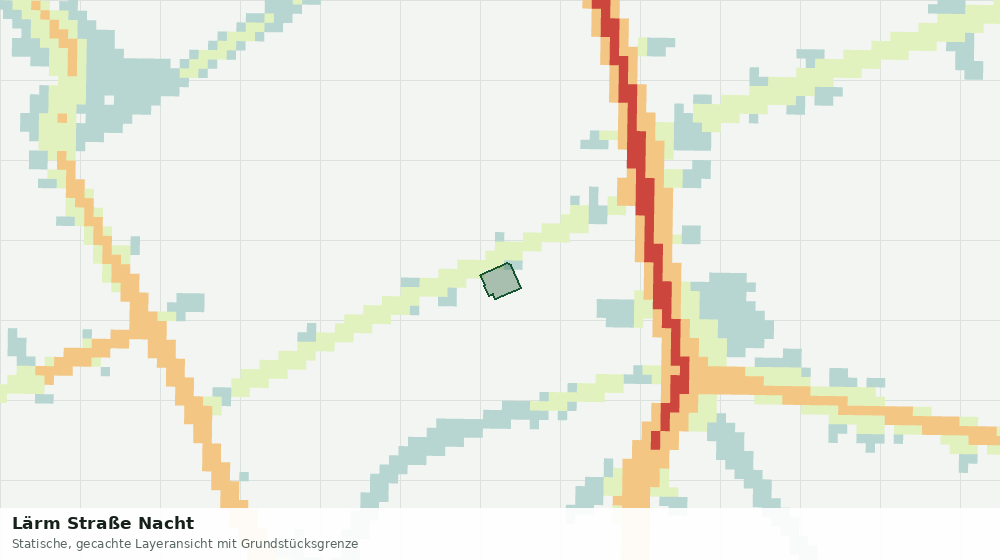 Statische Kartenansicht: Lärm Straße Nacht