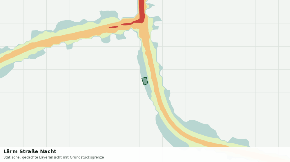 Statische Kartenansicht: Lärm Straße Nacht