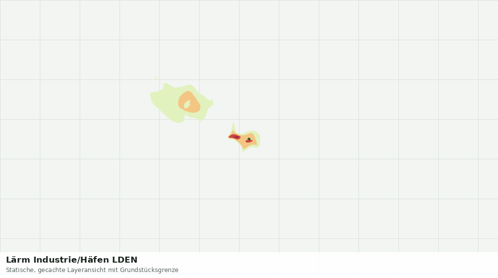 Statische Kartenansicht: Lärm Industrie/Häfen LDEN