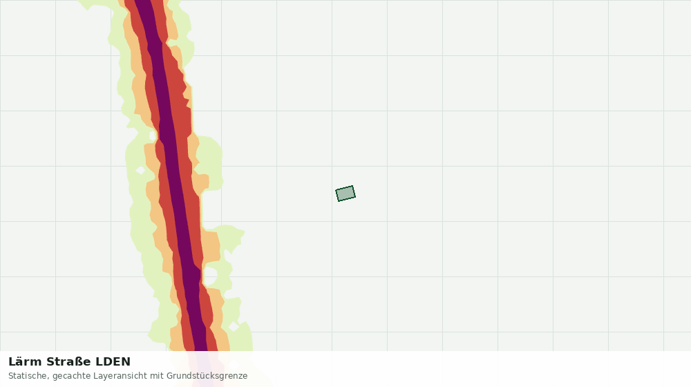 Statische Kartenansicht: Lärm Straße LDEN