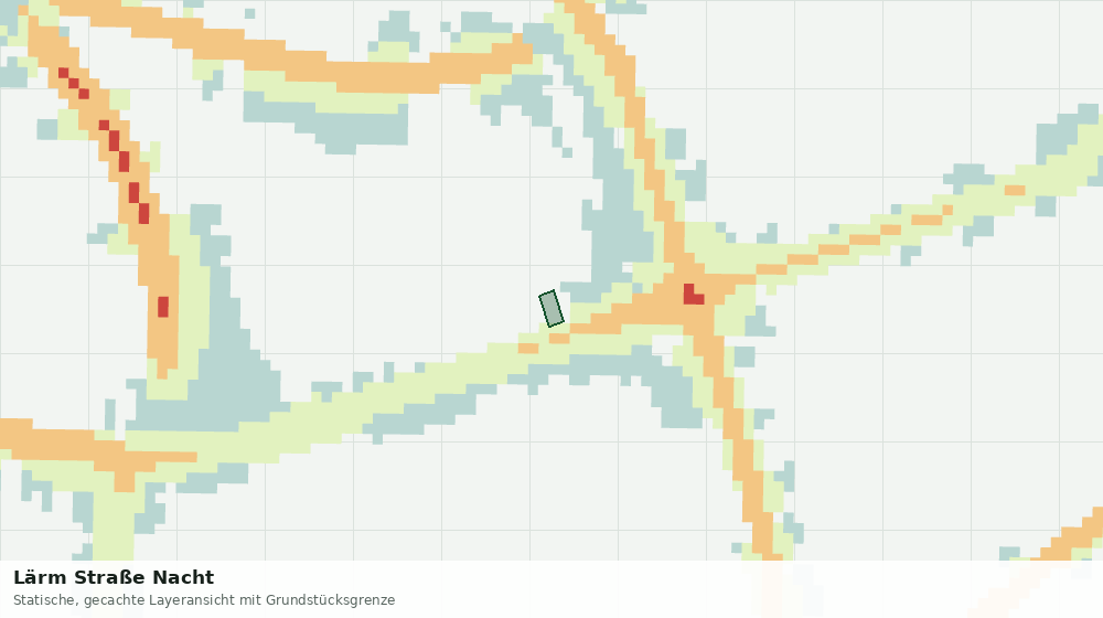 Statische Kartenansicht: Lärm Straße Nacht