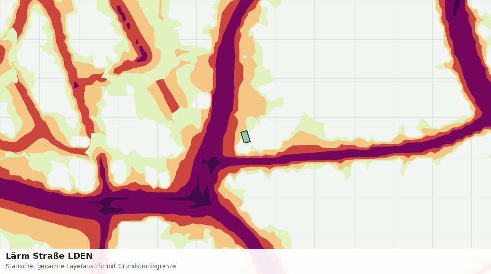 Statische Kartenansicht: Lärm Straße LDEN