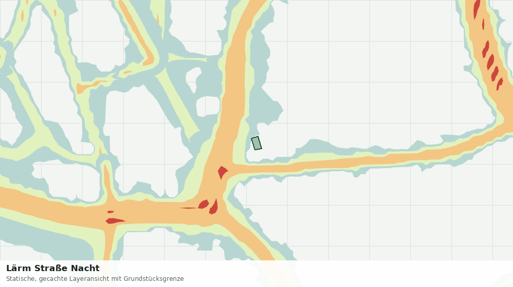 Statische Kartenansicht: Lärm Straße Nacht