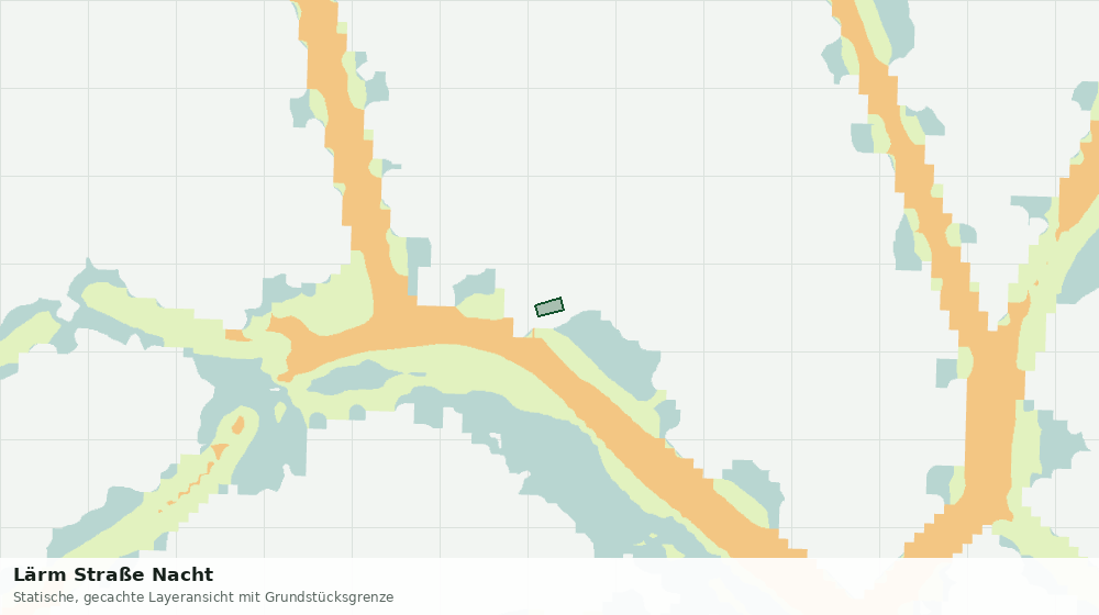 Statische Kartenansicht: Lärm Straße Nacht