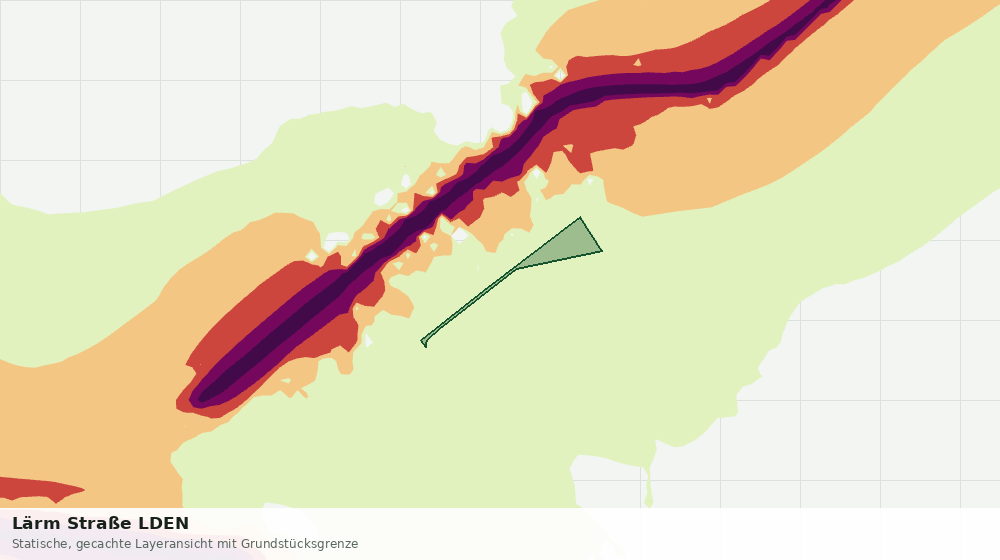 Statische Kartenansicht: Lärm Straße LDEN