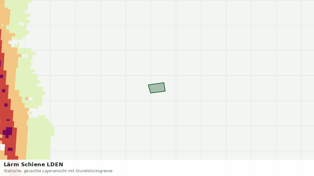 Statische Kartenansicht: Lärm Schiene LDEN