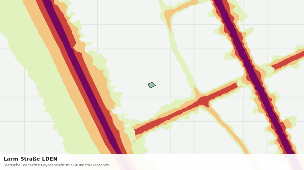 Statische Kartenansicht: Lärm Straße LDEN