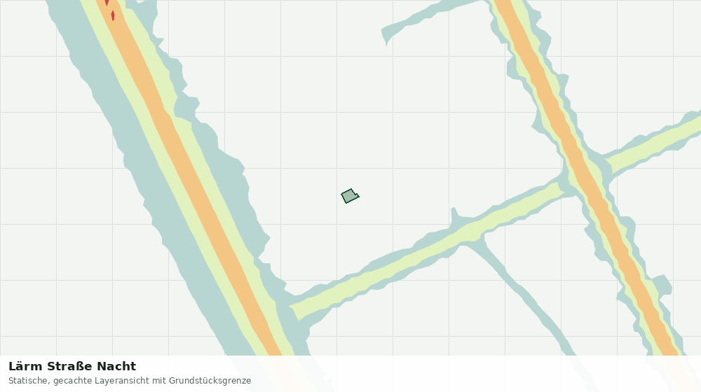Statische Kartenansicht: Lärm Straße Nacht