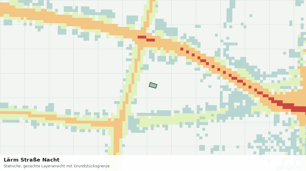 Statische Kartenansicht: Lärm Straße Nacht