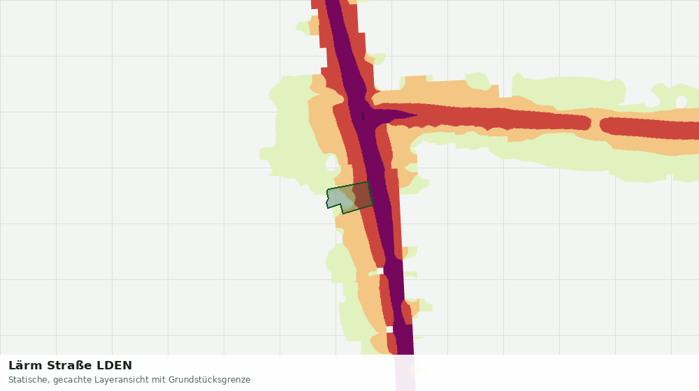 Statische Kartenansicht: Lärm Straße LDEN
