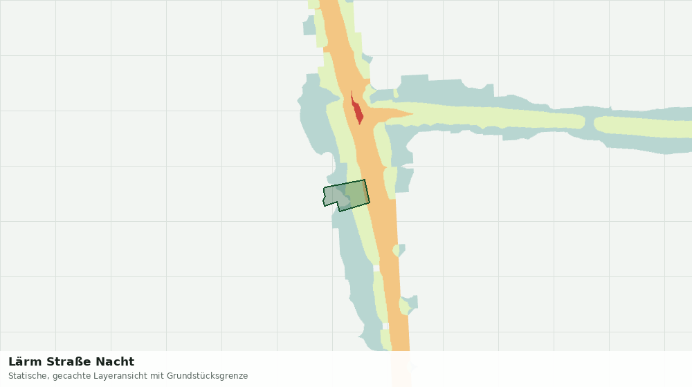 Statische Kartenansicht: Lärm Straße Nacht