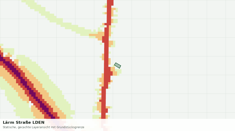 Statische Kartenansicht: Lärm Straße LDEN