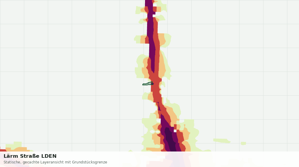 Statische Kartenansicht: Lärm Straße LDEN
