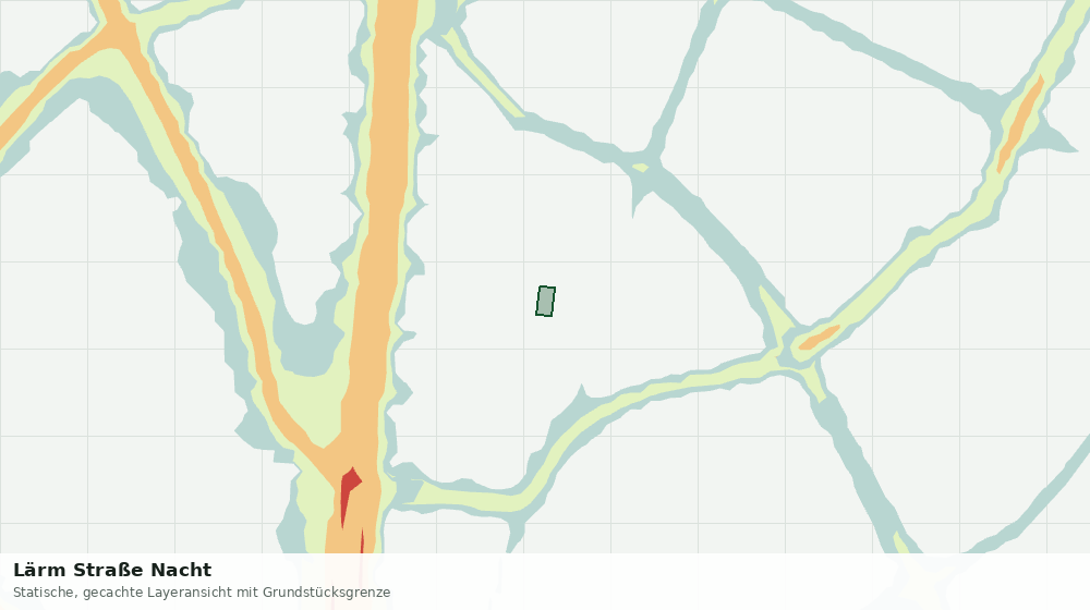 Statische Kartenansicht: Lärm Straße Nacht
