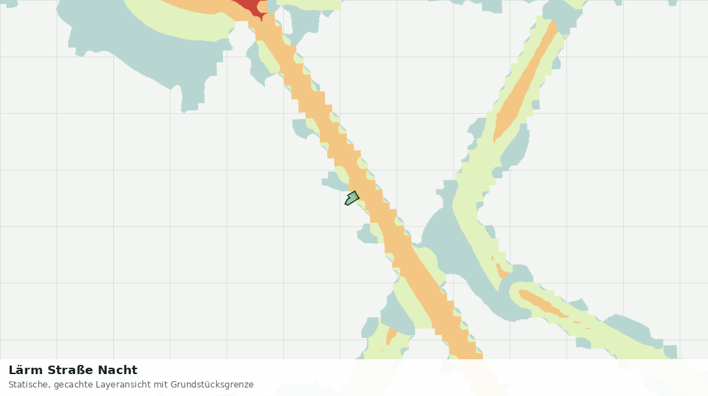 Statische Kartenansicht: Lärm Straße Nacht