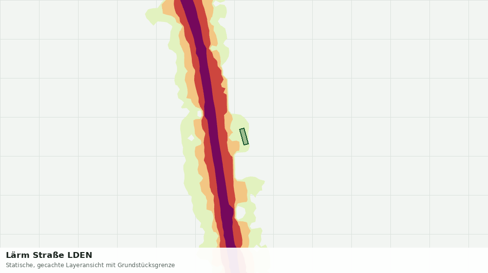 Statische Kartenansicht: Lärm Straße LDEN