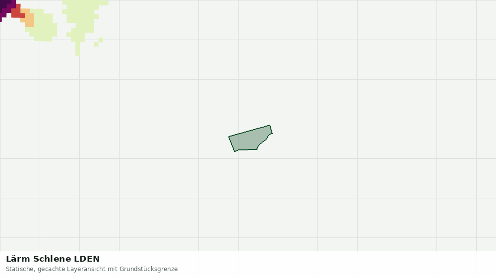 Statische Kartenansicht: Lärm Schiene LDEN