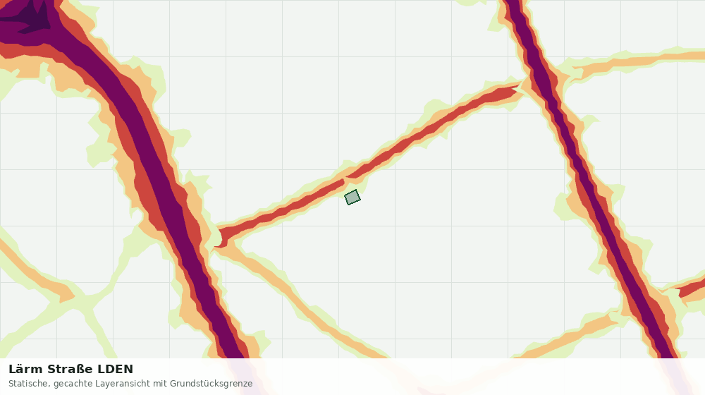 Statische Kartenansicht: Lärm Straße LDEN