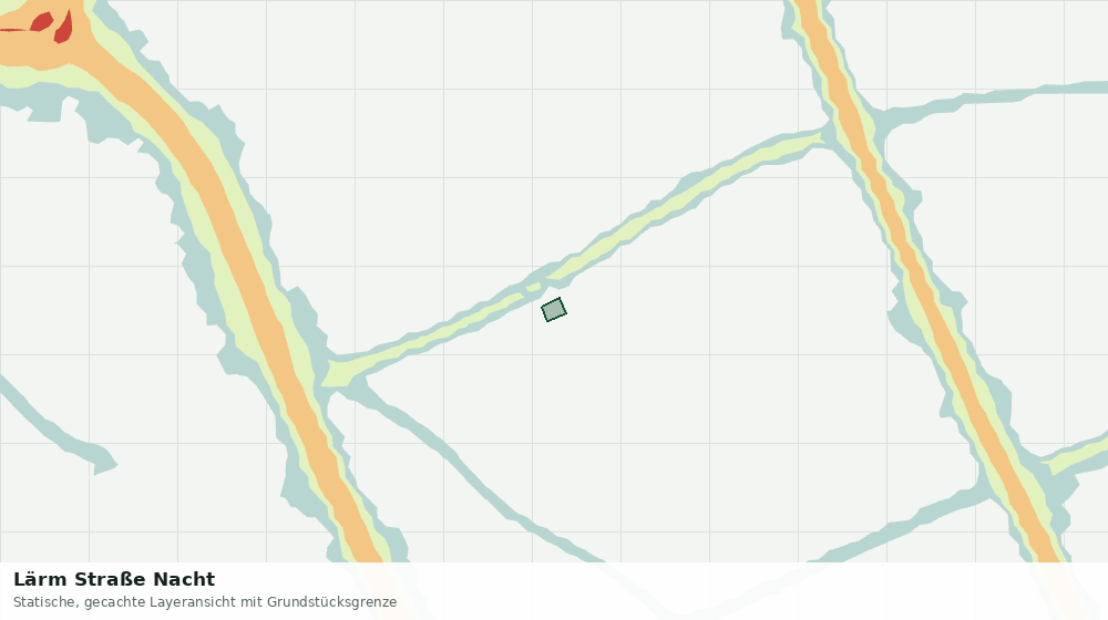Statische Kartenansicht: Lärm Straße Nacht