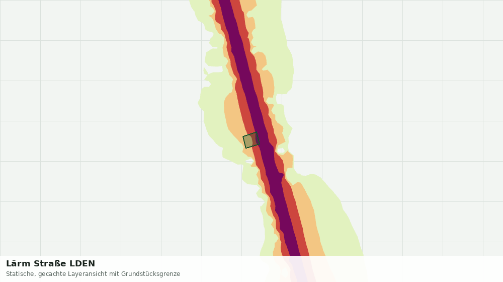 Statische Kartenansicht: Lärm Straße LDEN