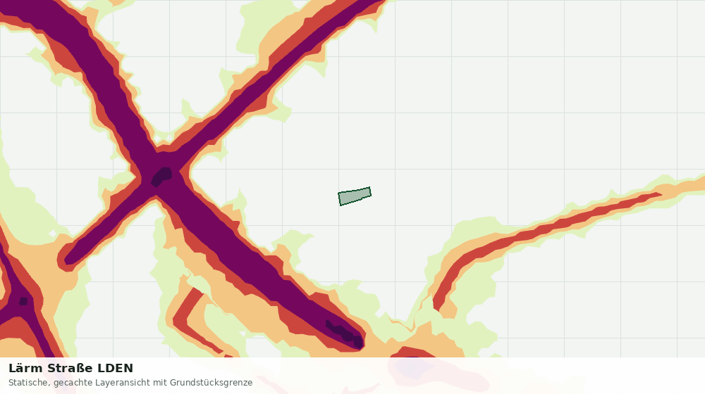 Statische Kartenansicht: Lärm Straße LDEN