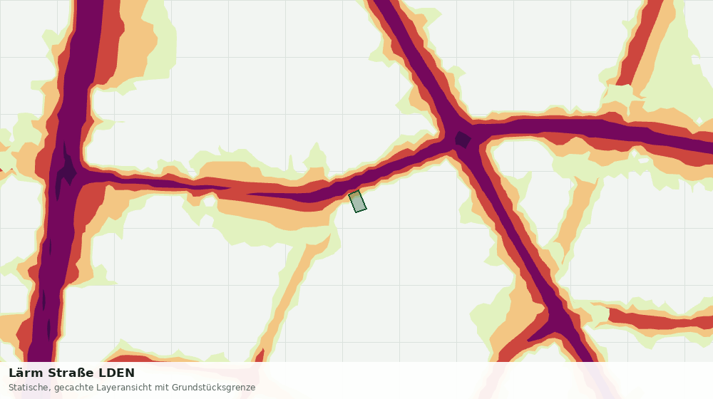 Statische Kartenansicht: Lärm Straße LDEN