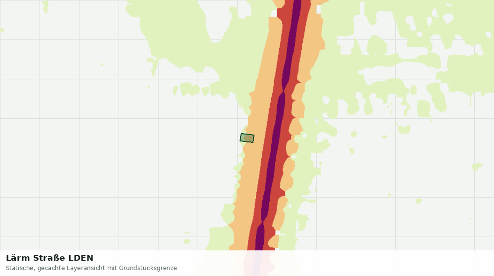 Statische Kartenansicht: Lärm Straße LDEN