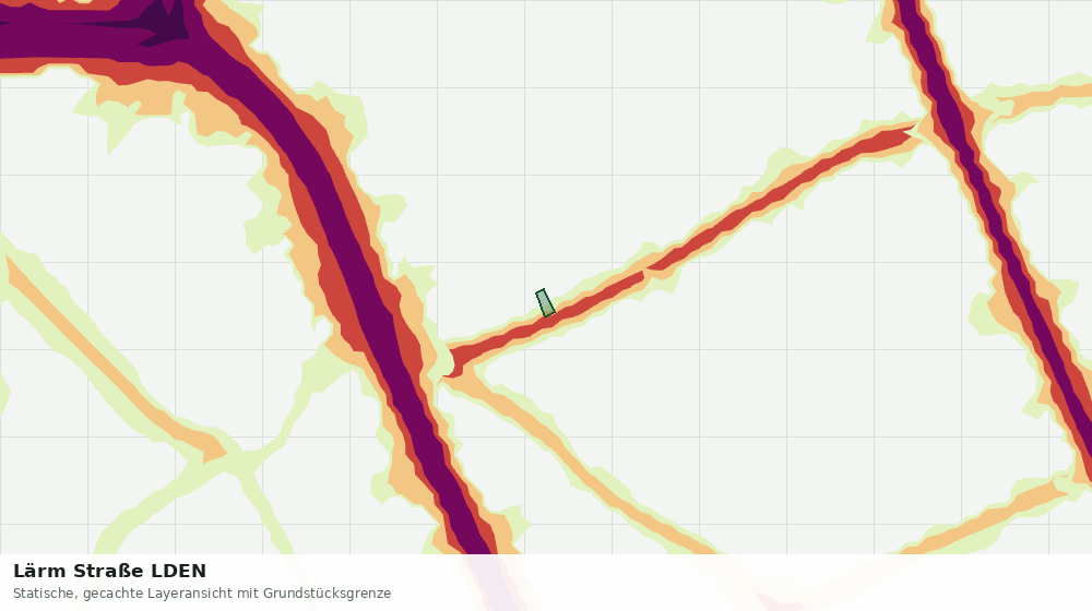Statische Kartenansicht: Lärm Straße LDEN