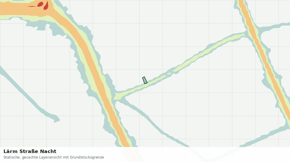 Statische Kartenansicht: Lärm Straße Nacht