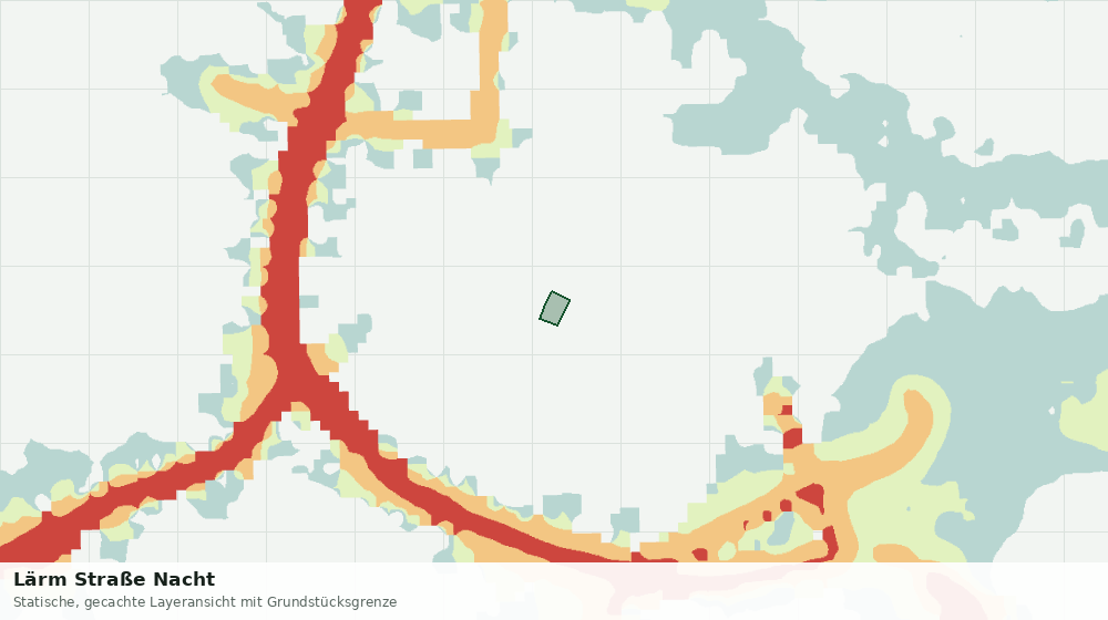 Statische Kartenansicht: Lärm Straße Nacht