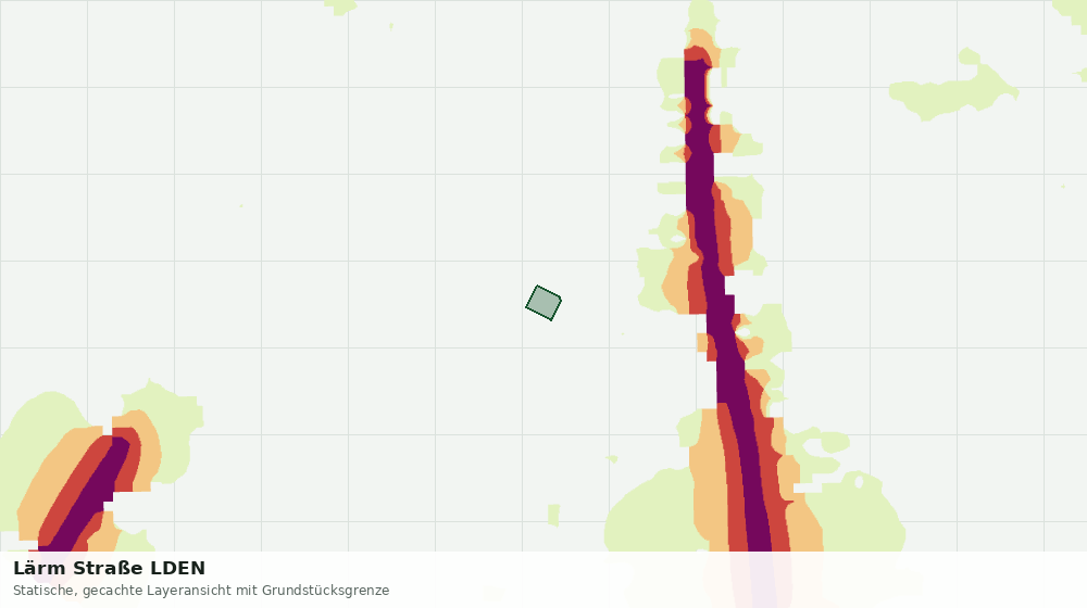 Statische Kartenansicht: Lärm Straße LDEN