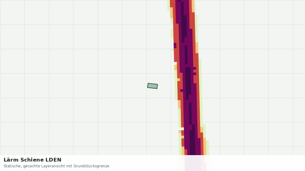 Statische Kartenansicht: Lärm Schiene LDEN