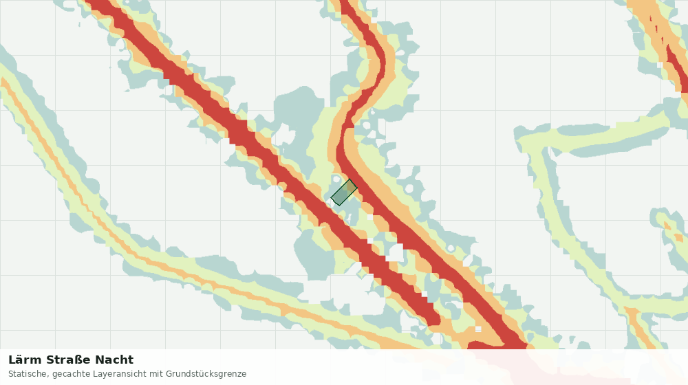 Statische Kartenansicht: Lärm Straße Nacht
